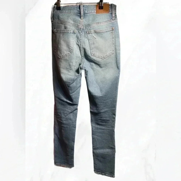 Madewell “the perfect vintage jean” high rise distressed slim  fit denim jean 24 - Picture 3 of 5